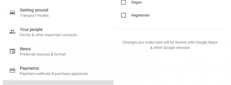 google assistant recomendará recetas acorde a lo que marquemos