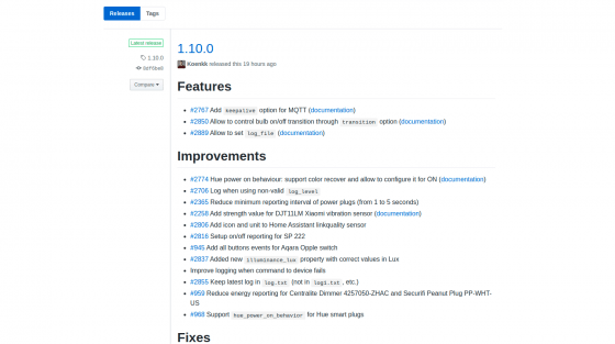Zigbee2mqtt se actualiza a la versión 1.10.0