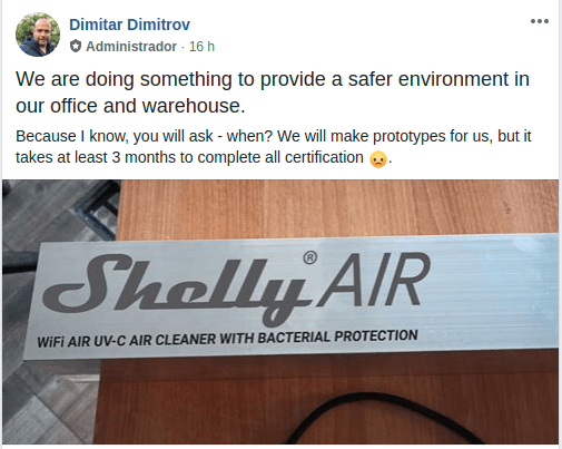 anuncio del shelly air