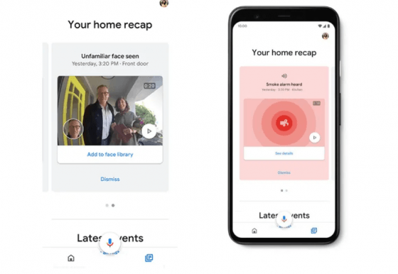 Google Home se actualizará y mostrará los eventos de los dispositivos Nest en cards
