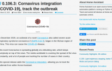 home assistant integra sensor de coronavirus covid-19