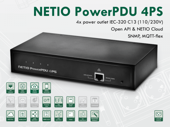 Netio PowerPDU 4PS, la nueva unidad de distribución