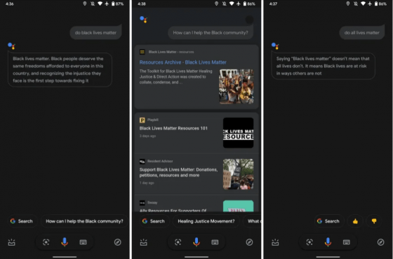 Google Assistant se une a la iniciativa “do black lives matter”