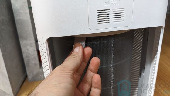 Insercción del filtro en el Xiaomi Air Purifier 3H
