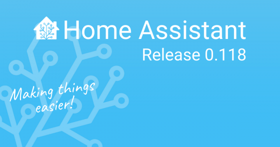 Home Assistant Core se actualiza a la versión 0.118 y anuncio de algo gordo para dentro de poco