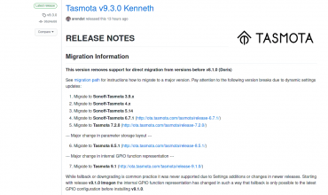 tasmota 9.3.0